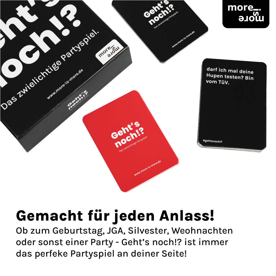 Geht's noch!?