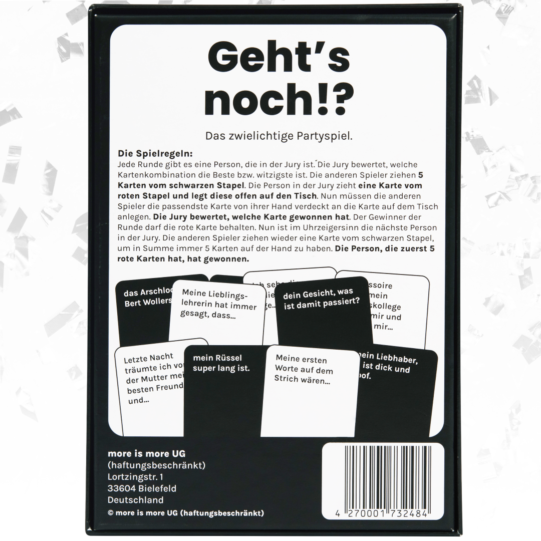 Geht's noch!?