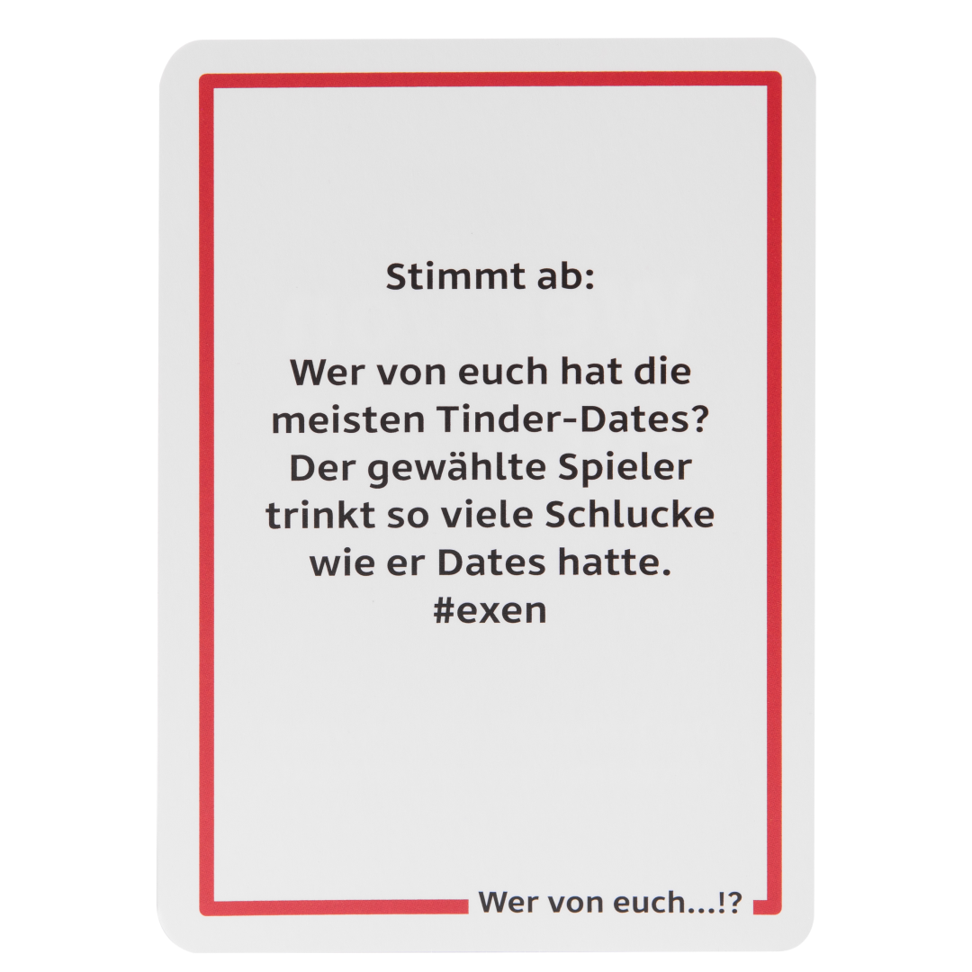 Wer von euch...!? - Rote Edition