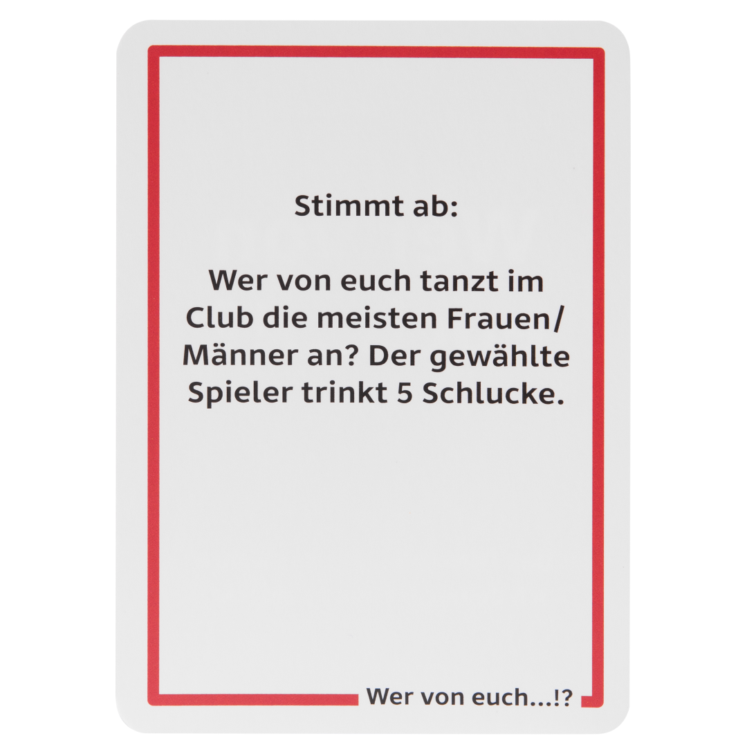 Wer von euch...!? - Rote Edition