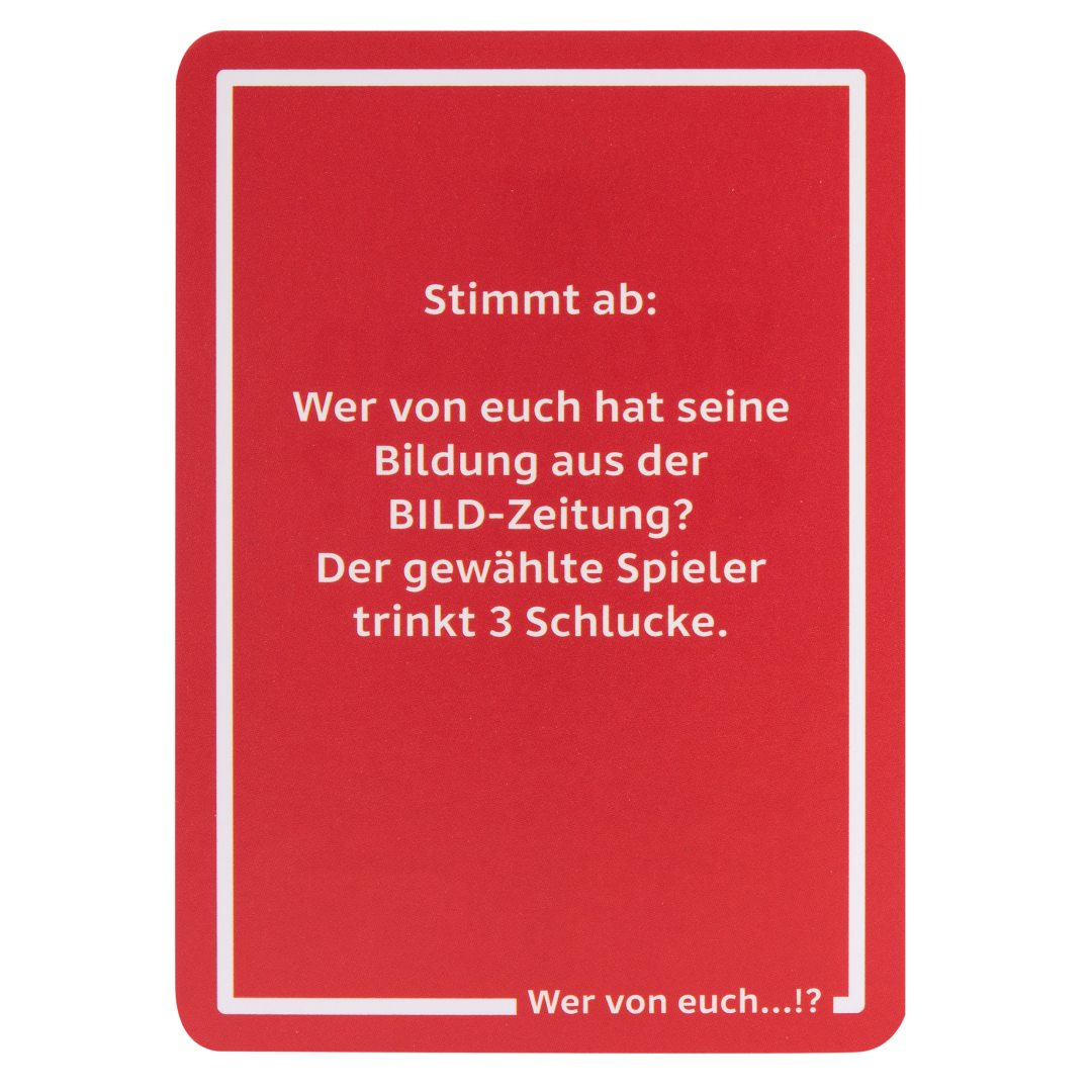 Wer von euch...!? - Weiße Edition